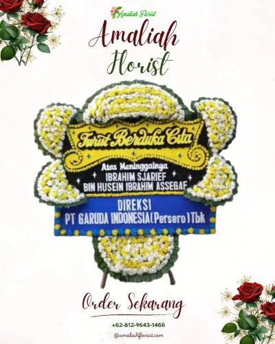 Papan Bunga Duka di Wirotaman